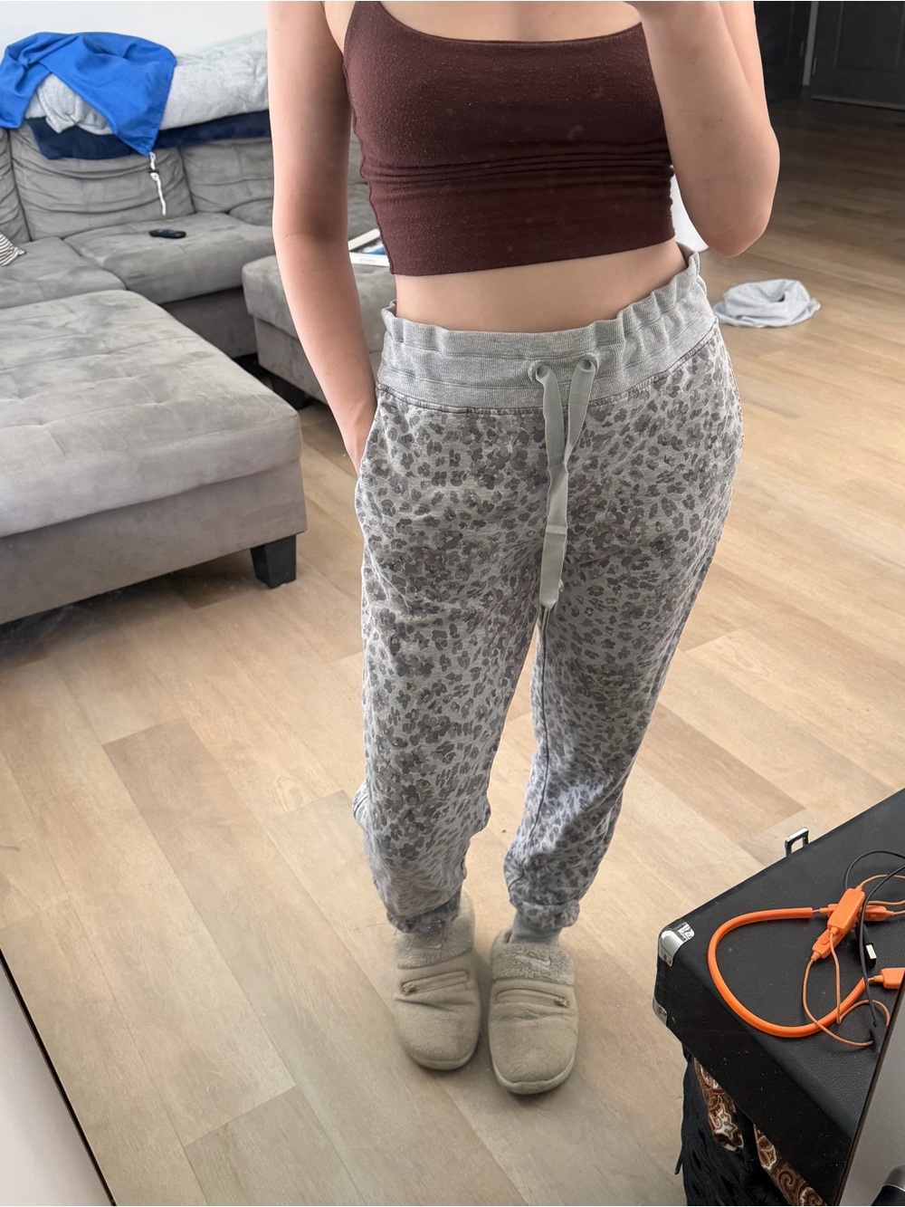 Athleta leopard print joggers - MT